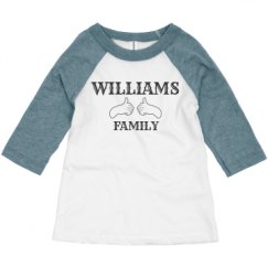 Toddler 3/4 Sleeve Raglan Tee