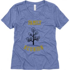 Ladies Relaxed Fit Super Soft Triblend V-Neck Tee