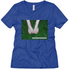 Ladies Relaxed Fit V-Neck Tee