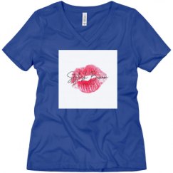 Ladies Relaxed Fit V-Neck Tee