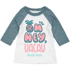 Toddler 3/4 Sleeve Raglan Tee