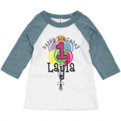 Toddler 3/4 Sleeve Raglan Tee