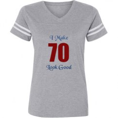 Ladies Relaxed Fit Vintage Sports Tee