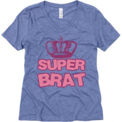 Ladies Relaxed Fit Super Soft Triblend V-Neck Tee