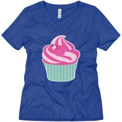 Ladies Relaxed Fit V-Neck Tee