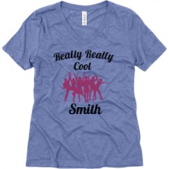 Ladies Relaxed Fit Super Soft Triblend V-Neck Tee