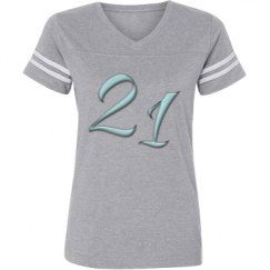 Ladies Relaxed Fit Vintage Sports Tee