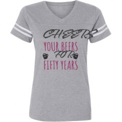 Ladies Relaxed Fit Vintage Sports Tee