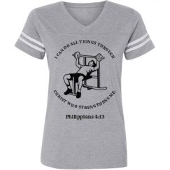 Ladies Relaxed Fit Vintage Sports Tee