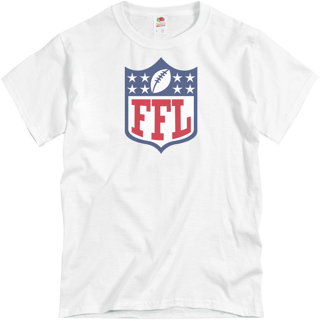 NFL Men's Shield Logo American Football Game Short Sleeve T-Shirt, Grey, T-Shirt, S