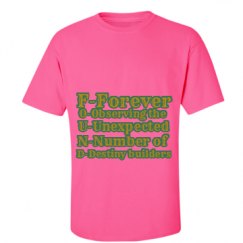 Unisex Ultra Cotton Safety Neon Crewneck Tee