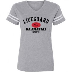 Ladies Relaxed Fit Vintage Sports Tee