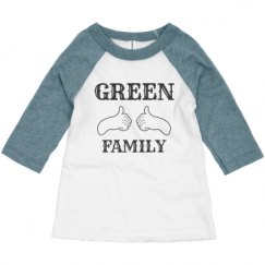 Toddler 3/4 Sleeve Raglan Tee