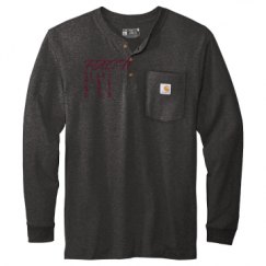 Unisex Carhartt Long Sleeve Henley Tee 