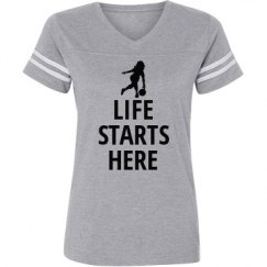 Ladies Relaxed Fit Vintage Sports Tee