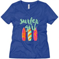 Ladies Relaxed Fit V-Neck Tee