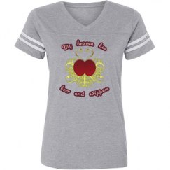 Ladies Relaxed Fit Vintage Sports Tee