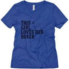 Ladies Relaxed Fit V-Neck Tee