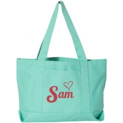 Seaside Cotton Canvas Pigment-Dyed Boat Tote Bag