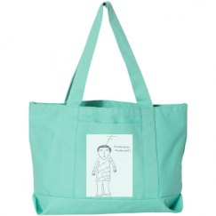 Seaside Cotton Canvas Pigment-Dyed Boat Tote Bag