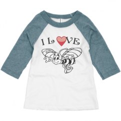 Toddler 3/4 Sleeve Raglan Tee