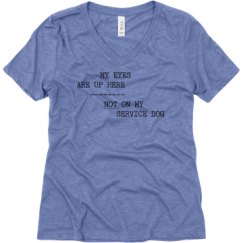 Ladies Relaxed Fit Super Soft Triblend V-Neck Tee