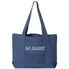 Seaside Cotton Canvas Pigment-Dyed Boat Tote Bag