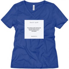 Ladies Relaxed Fit V-Neck Tee