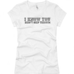 Ladies Slim Fit Basic Promo Jersey Tee