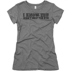 Ladies Slim Fit Super Soft Triblend Tee