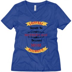 Ladies Relaxed Fit V-Neck Tee