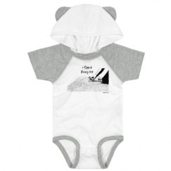 Infant Hooded Raglan Bodysuit with Ears