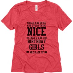 Ladies Relaxed Fit Super Soft Triblend V-Neck Tee