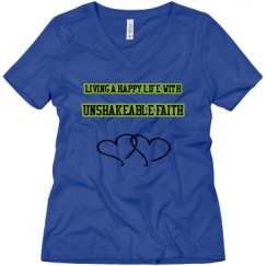 Ladies Relaxed Fit V-Neck Tee