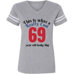 Ladies Relaxed Fit Vintage Sports Tee