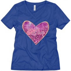 Ladies Relaxed Fit V-Neck Tee