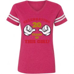 Ladies Relaxed Fit Vintage Sports Tee