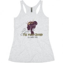 Ladies Slim Fit Super Soft Racerback Triblend Tank