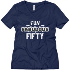 Ladies Relaxed Fit V-Neck Tee