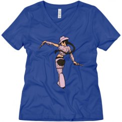 Ladies Relaxed Fit V-Neck Tee