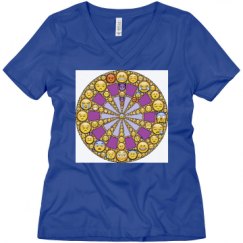 Ladies Relaxed Fit V-Neck Tee