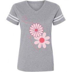 Ladies Relaxed Fit Vintage Sports Tee