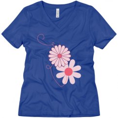 Ladies Relaxed Fit V-Neck Tee