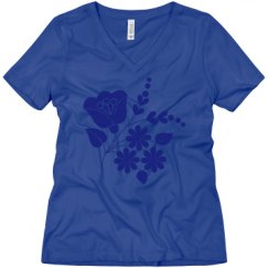 Ladies Relaxed Fit V-Neck Tee