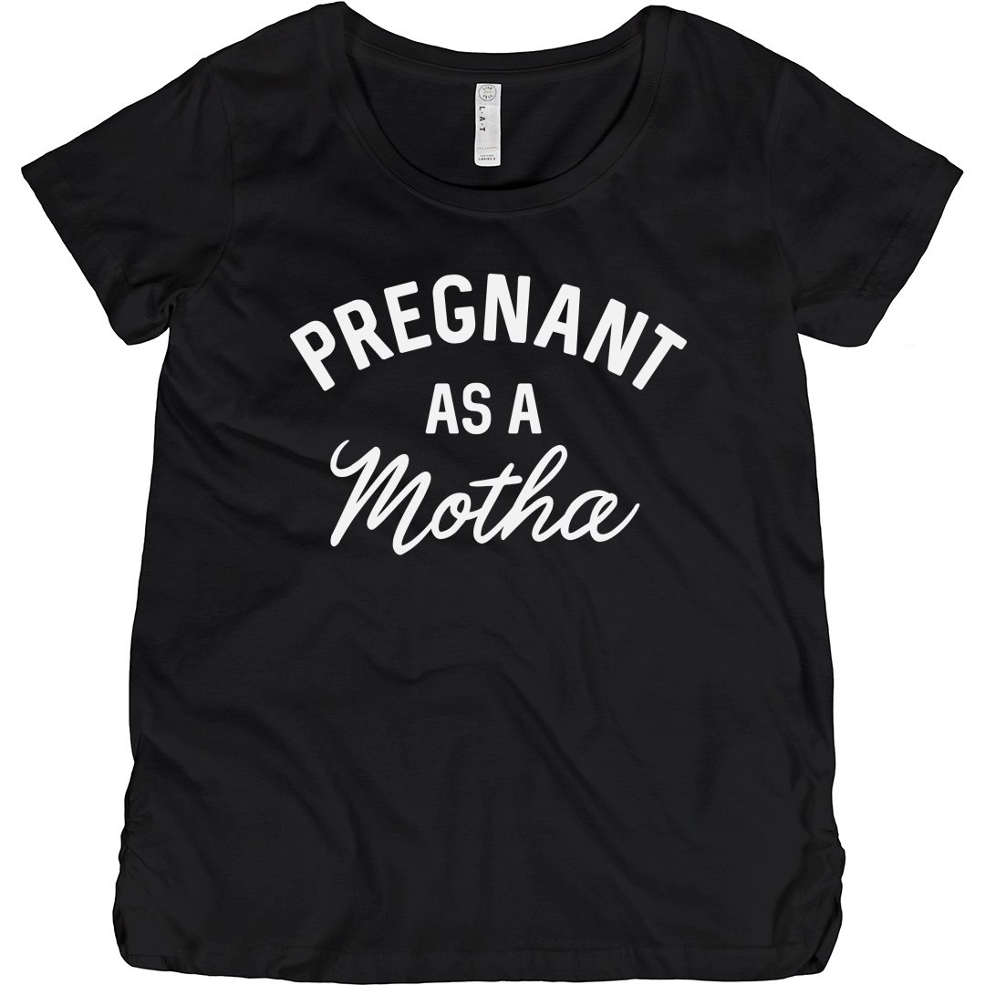 Familyloveshop LLC I'm Pregnant Shirt Funny Pregnancy Annoucement Shirt for  New Mom Funny Graphic Tees with Short Sleeves Woman Shirts 