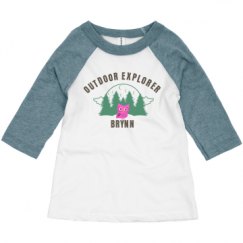 Toddler 3/4 Sleeve Raglan Tee