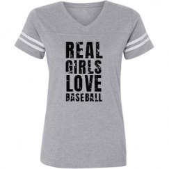 Ladies Relaxed Fit Vintage Sports Tee