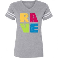 Ladies Relaxed Fit Vintage Sports Tee