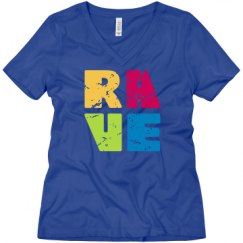 Ladies Relaxed Fit V-Neck Tee