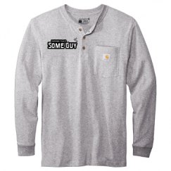 Unisex Carhartt Long Sleeve Henley Tee 